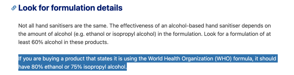 WHO - World Health Organisation / TGA - Therapeutic Goods Administration